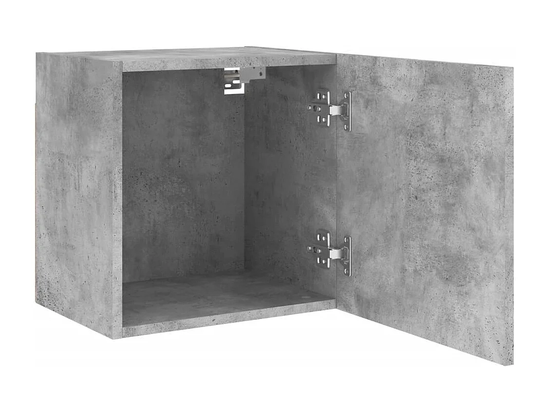 mobili porta TV da parete in cemento grigio 40,5x30x40cm in legno ingegnerizzato