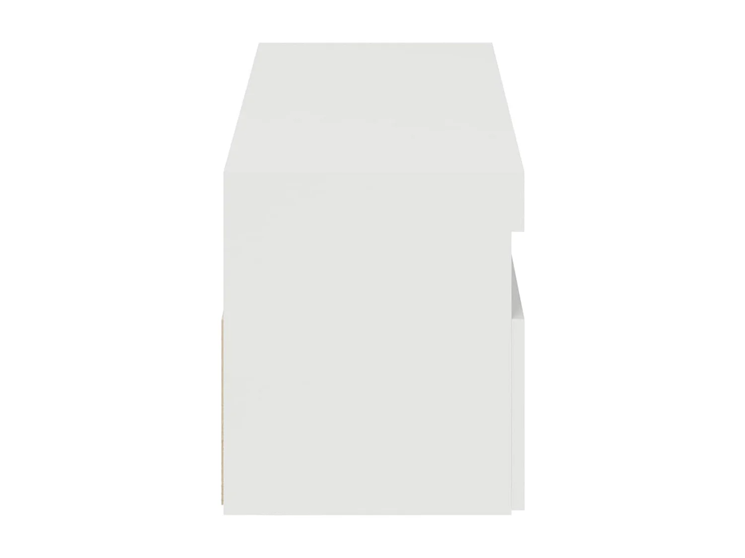 TV-kasten met LED-verlichting 2 stuks glanzend wit 60x35x40 cm