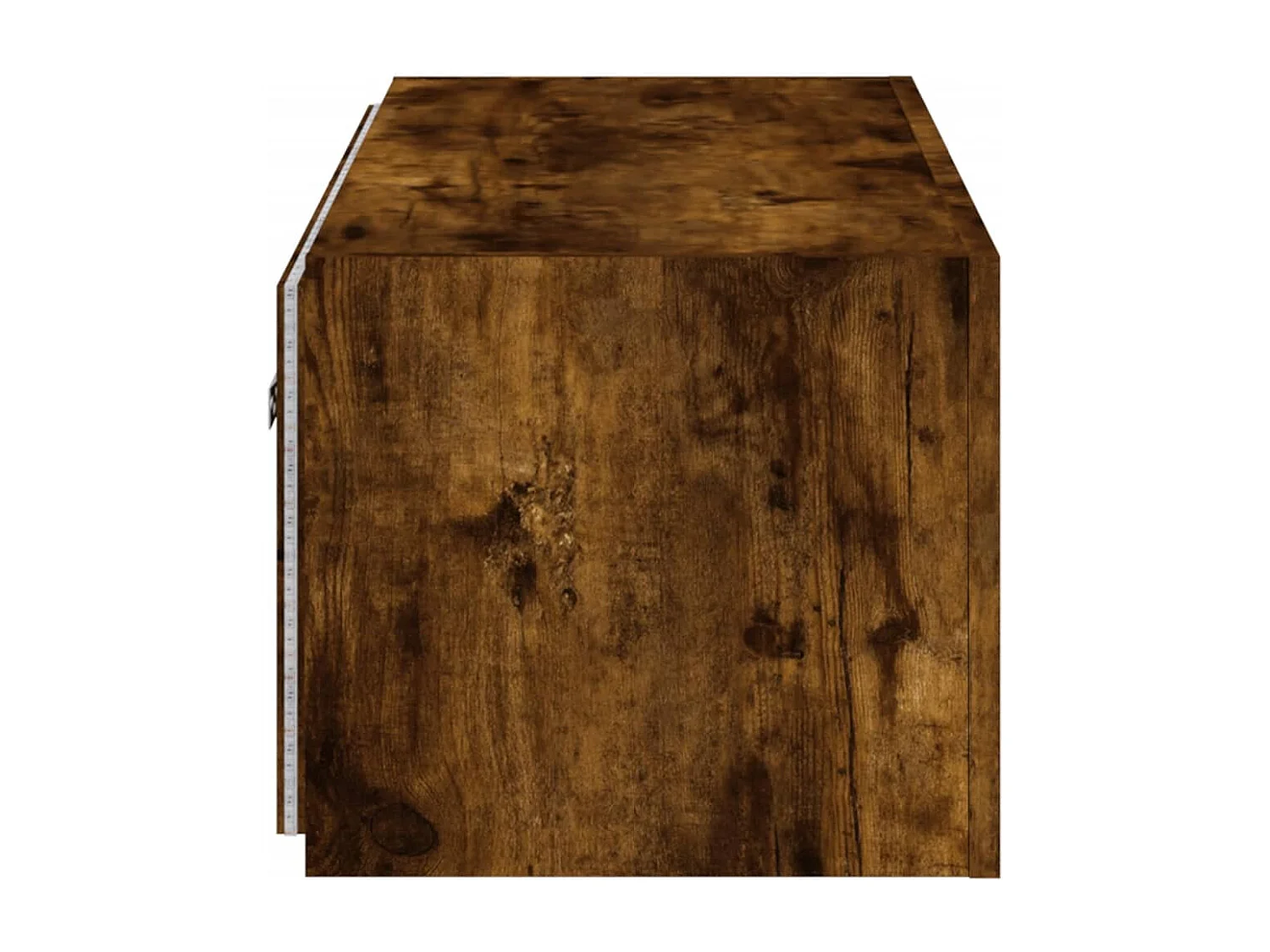 Wandmeubel met LED-verlichting gerookt eiken 80x35x31 cm