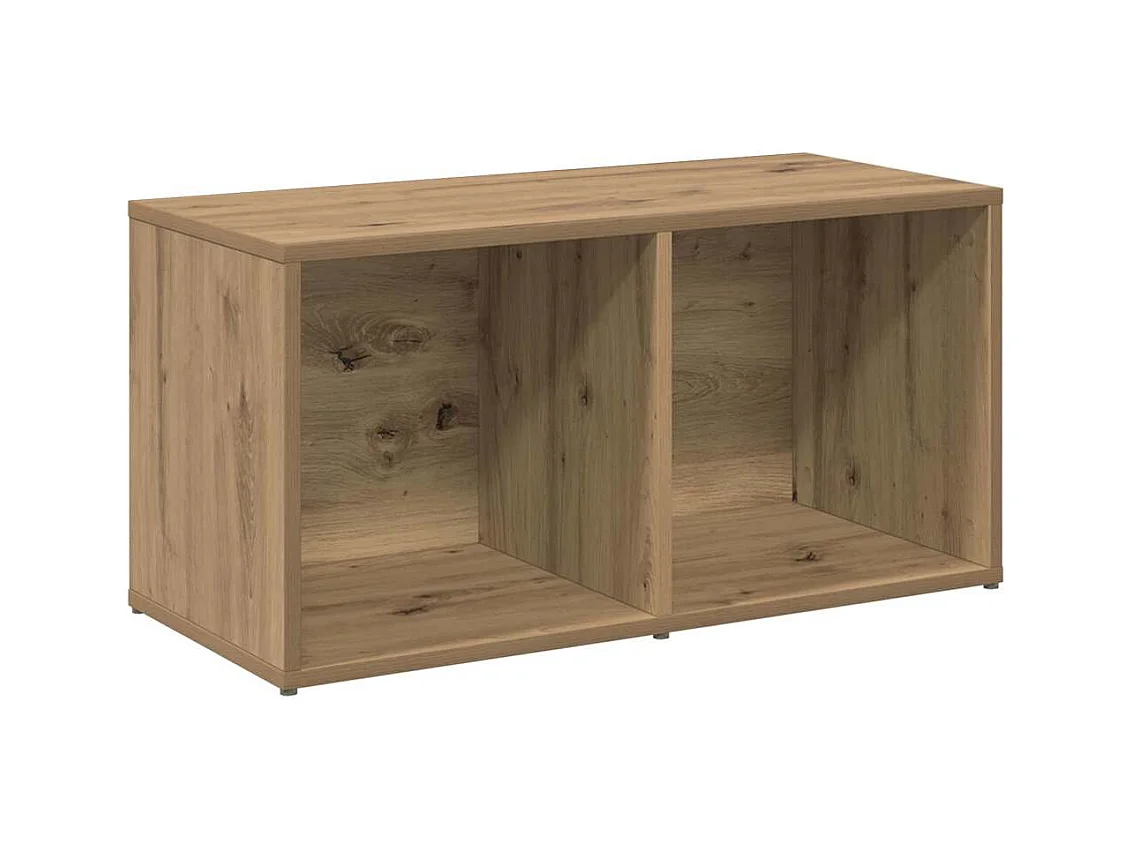 Set porta TV 2 pezzi, rovere lavorato a mano, 72 x 35 x 36,5 cm