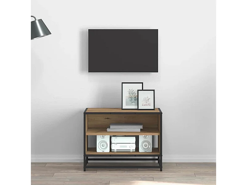 Mobile TV in rovere fatto a mano 61 x 40 x 46 cm Legno ingegnerizzato