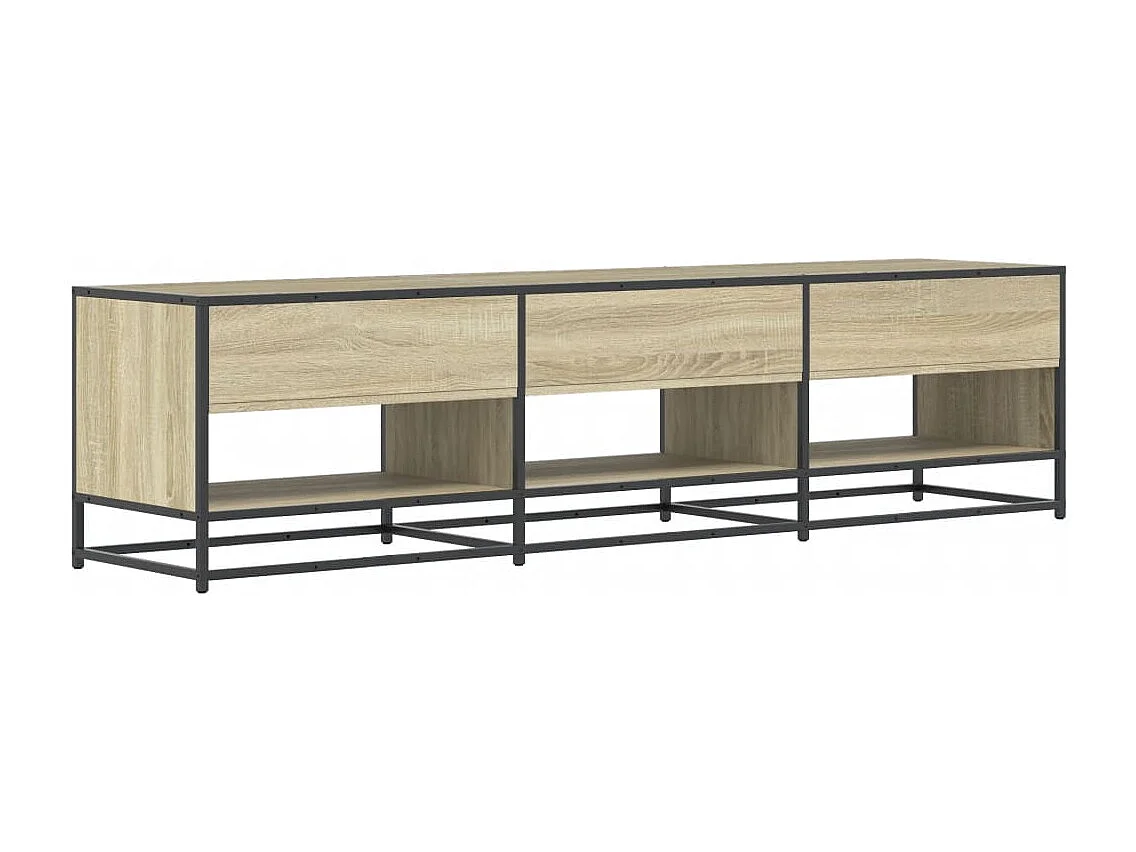 Meuble TV chêne sonoma 180x40x46 cm bois d'ingénierie