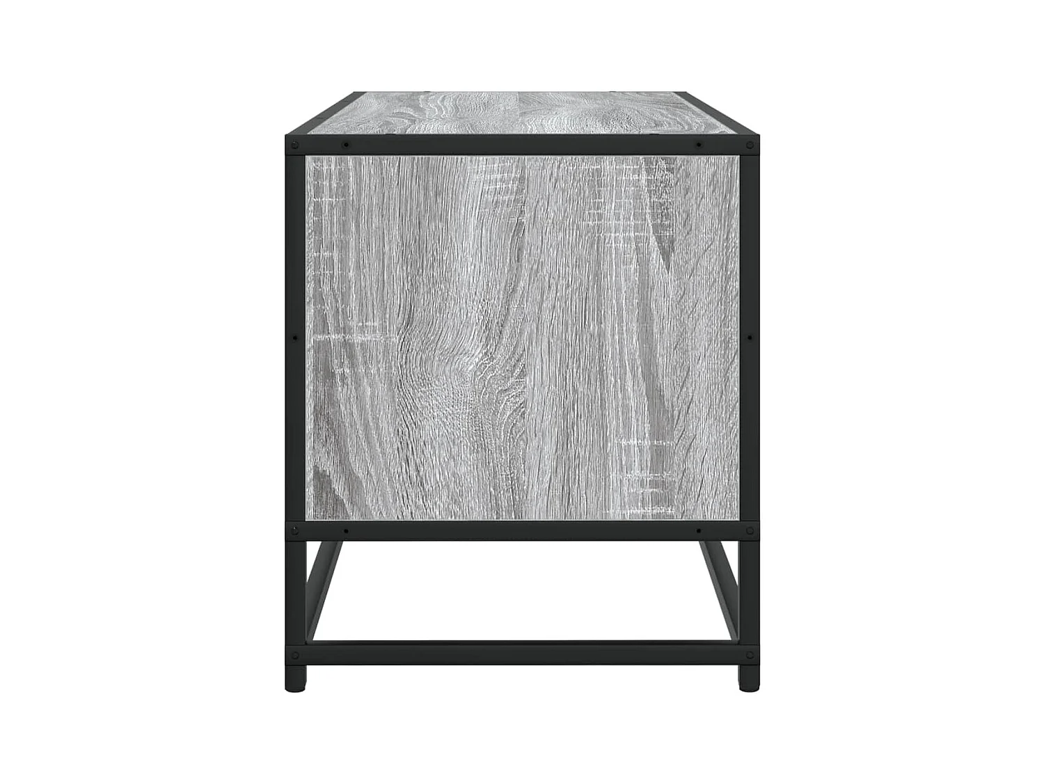 Meuble TV sonoma gris 80x34,5x40 cm bois d'ingénierie et métal