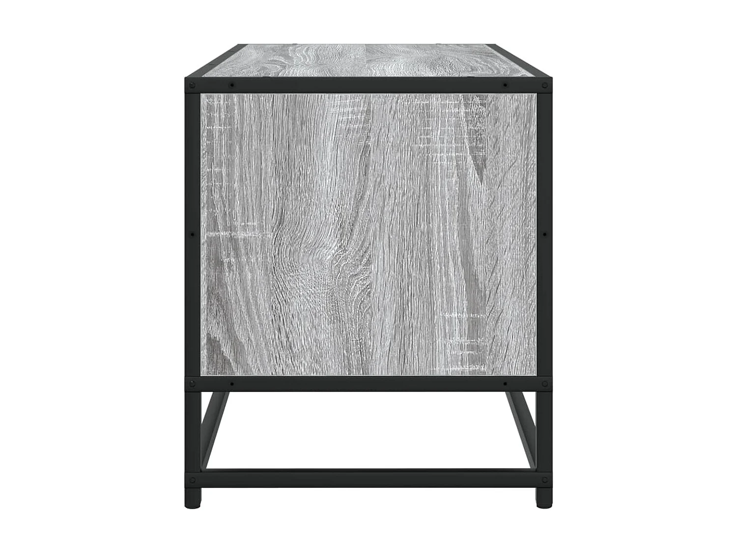 Meuble TV sonoma gris 80x34,5x40 cm bois d'ingénierie et métal