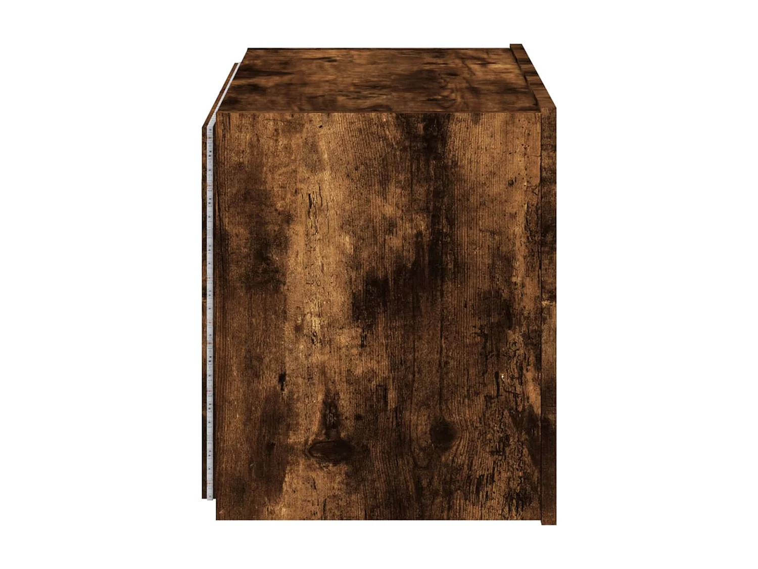 Mueble de TV de pared con luces LED roble ahumado 60x35x41 cm