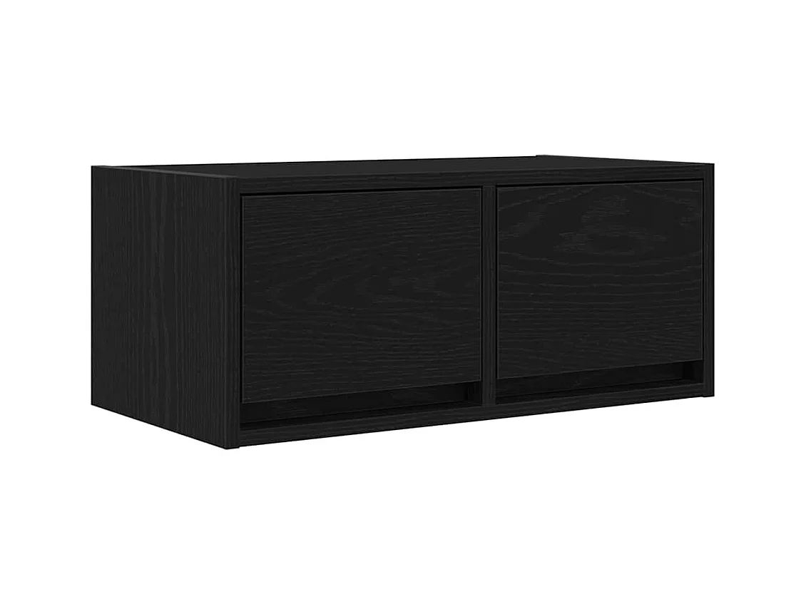 Meubles TV 2 pcs chêne noir 60x31x25,5 cm bois d'ingénierie