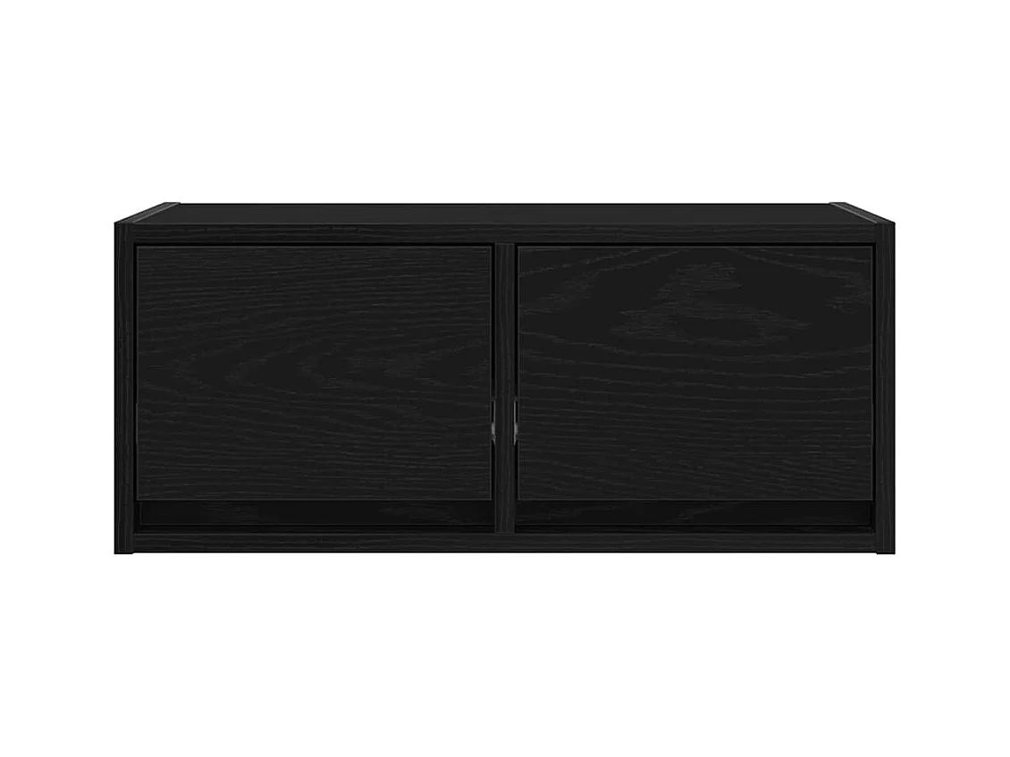 Meubles TV 2 pcs chêne noir 60x31x25,5 cm bois d'ingénierie