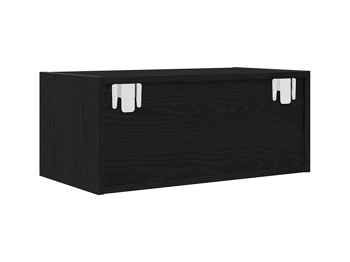 Meubles TV 2 pcs chêne noir 60x31x25,5 cm bois d'ingénierie