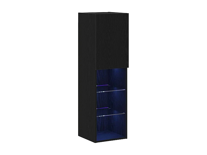 Meuble TV 2 pcs Noir 30.5 x 30 x 102 cm Bois d'ingénierie