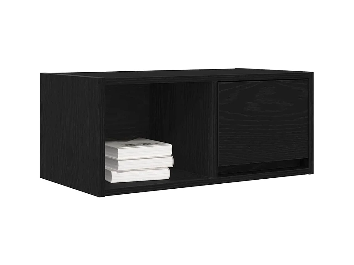 Meubles TV 2 pcs chêne noir 60x31x25,5 cm bois d'ingénierie
