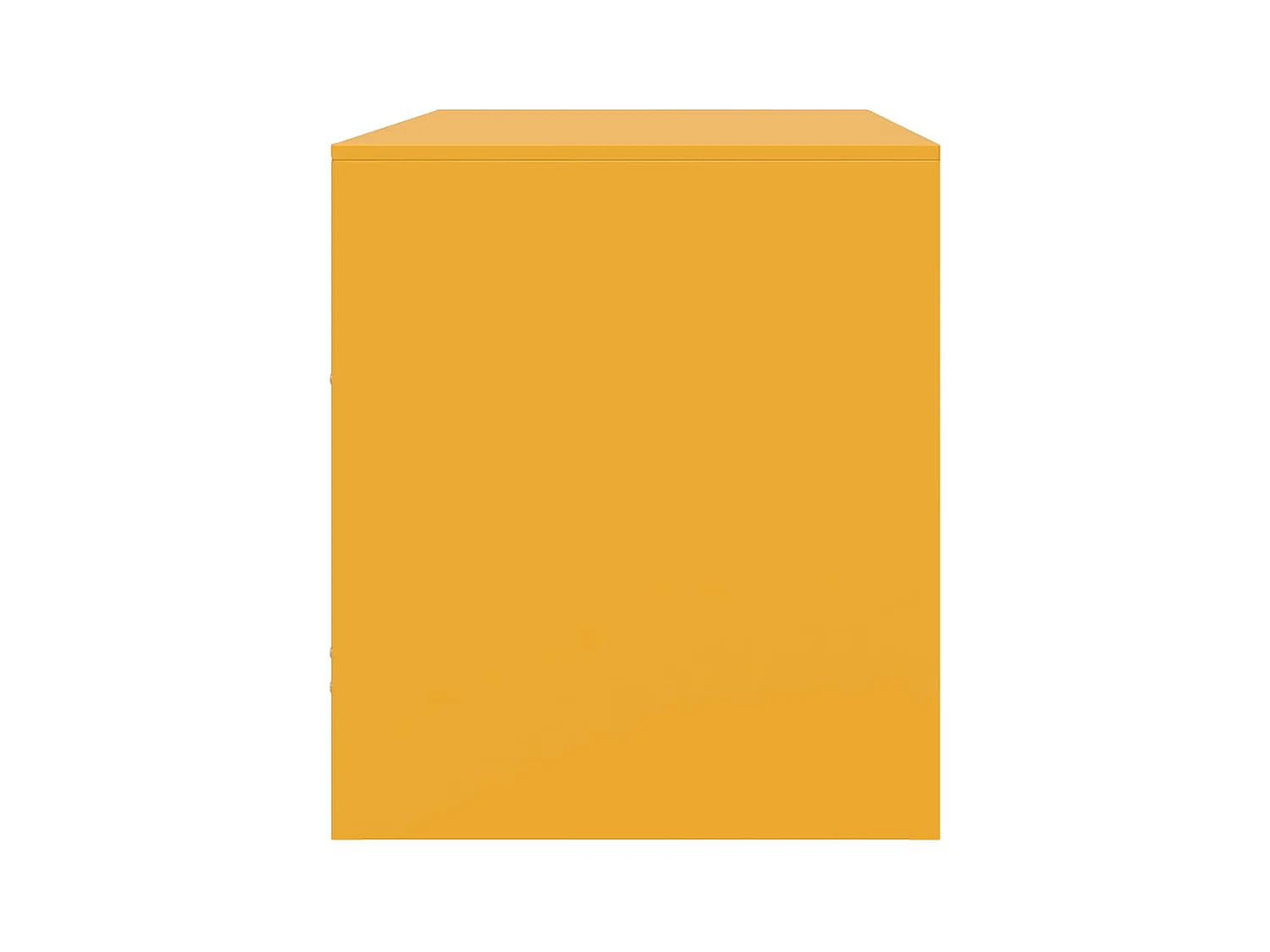 Mueble TV 2 piezas amarillo mostaza 67x39x44 cm acero