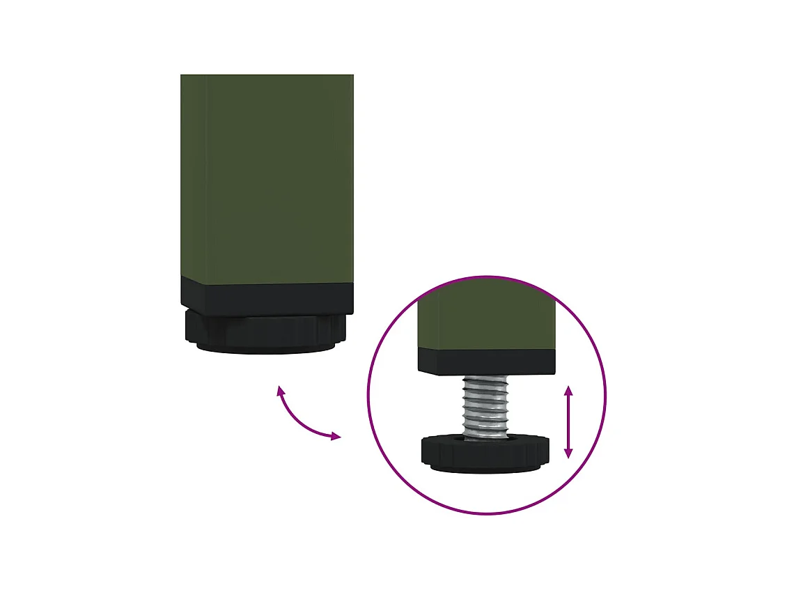 Olijfgroene tv-kast 68x50x43,5 cm koudgewalst staal
