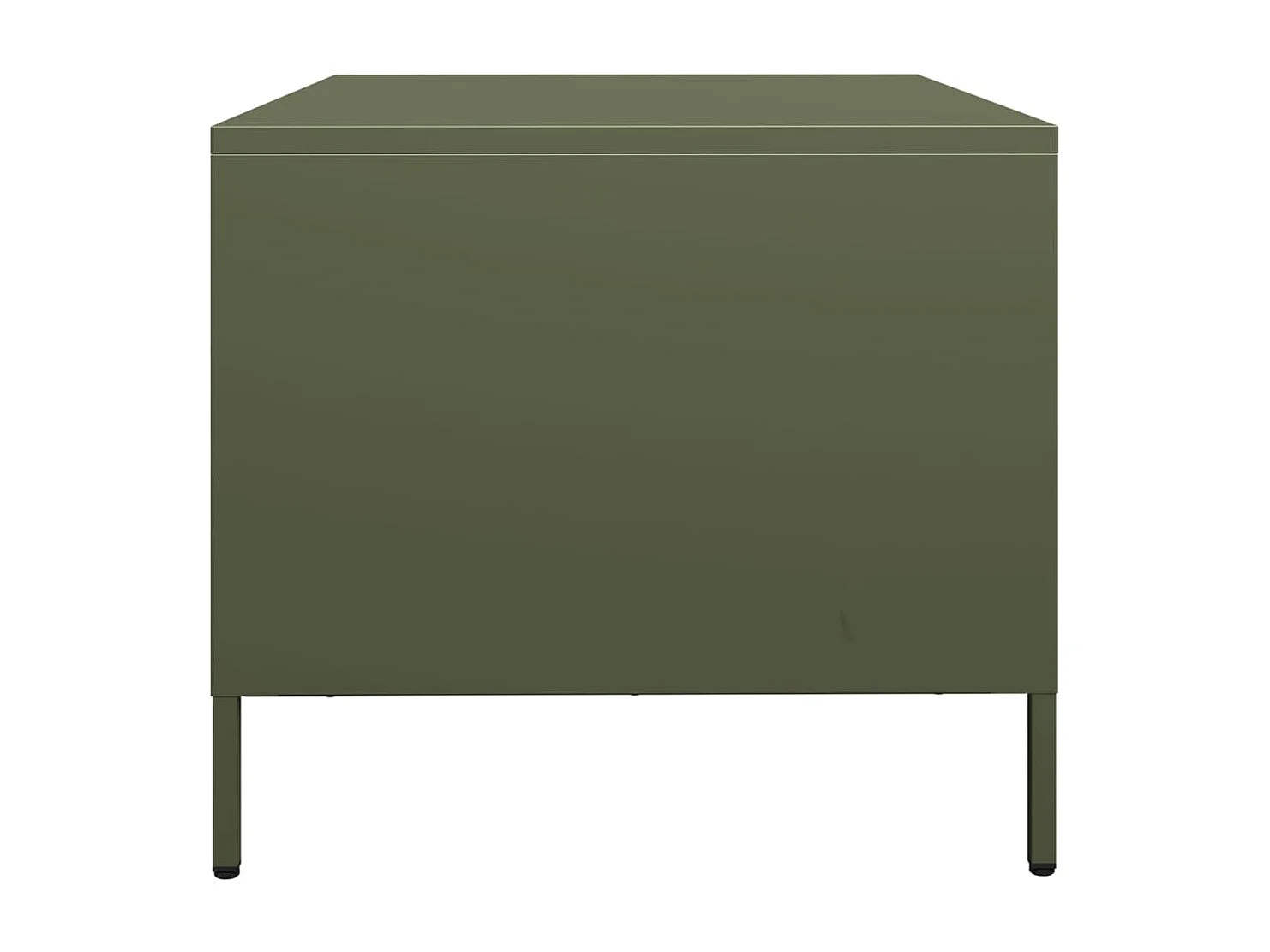 Mueble TV verde oliva 68x50x43,5 cm acero laminado en frío