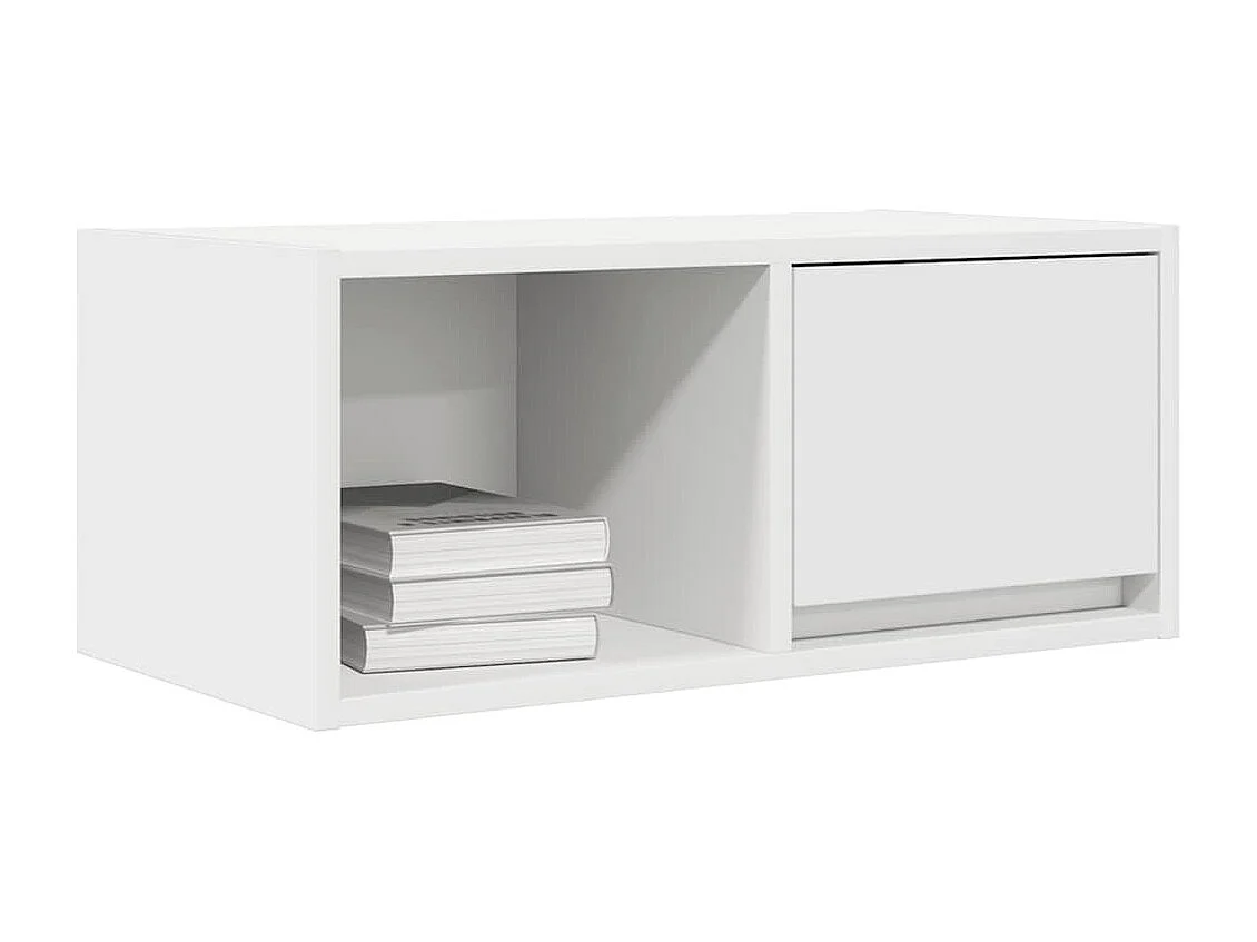 Mobile TV 2 pezzi bianco 60x31x25,5 cm in legno ingegnerizzato
