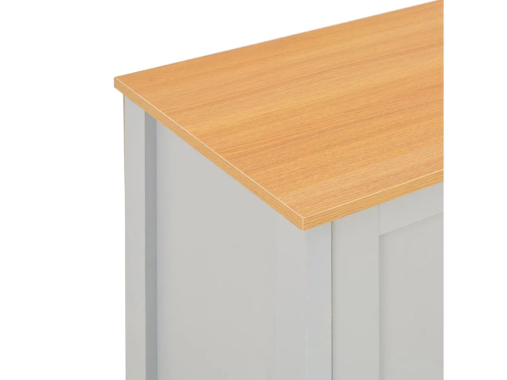 Meuble TV Gris 120x39x58 cm