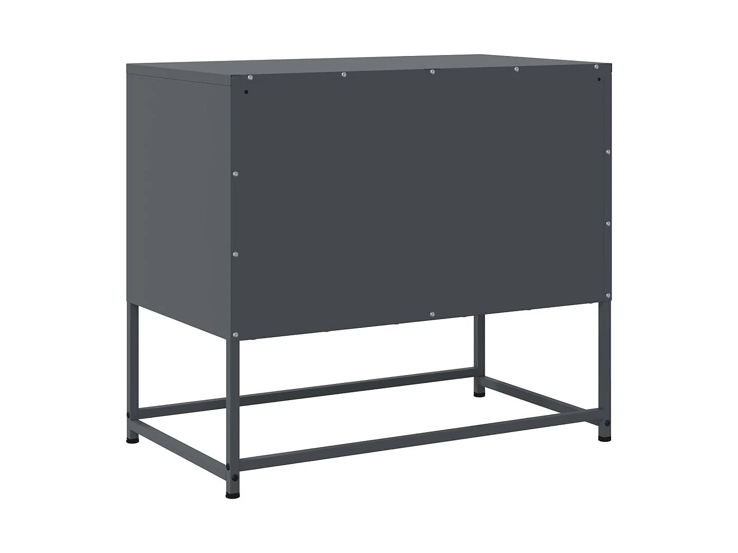 Meuble TV anthracite 68,5x39x60,5 cm acier