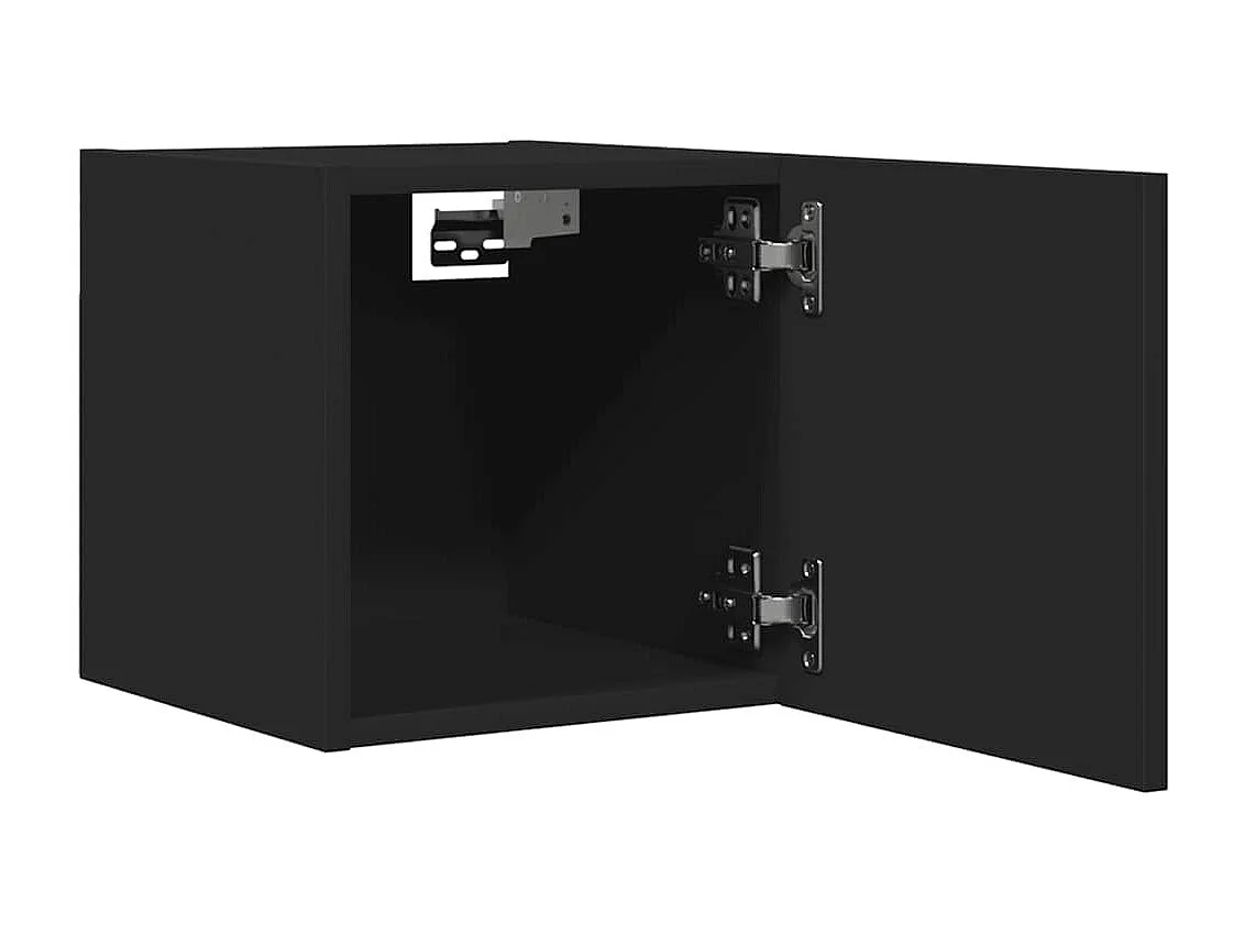 Meubles TV muraux 2 pcs Noir 30,5x30x30 cm