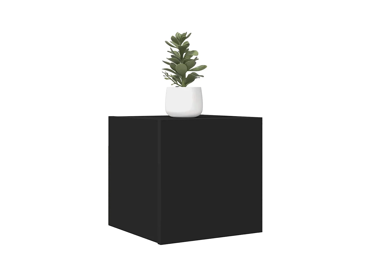Meubles TV muraux 2 pcs Noir 30,5x30x30 cm