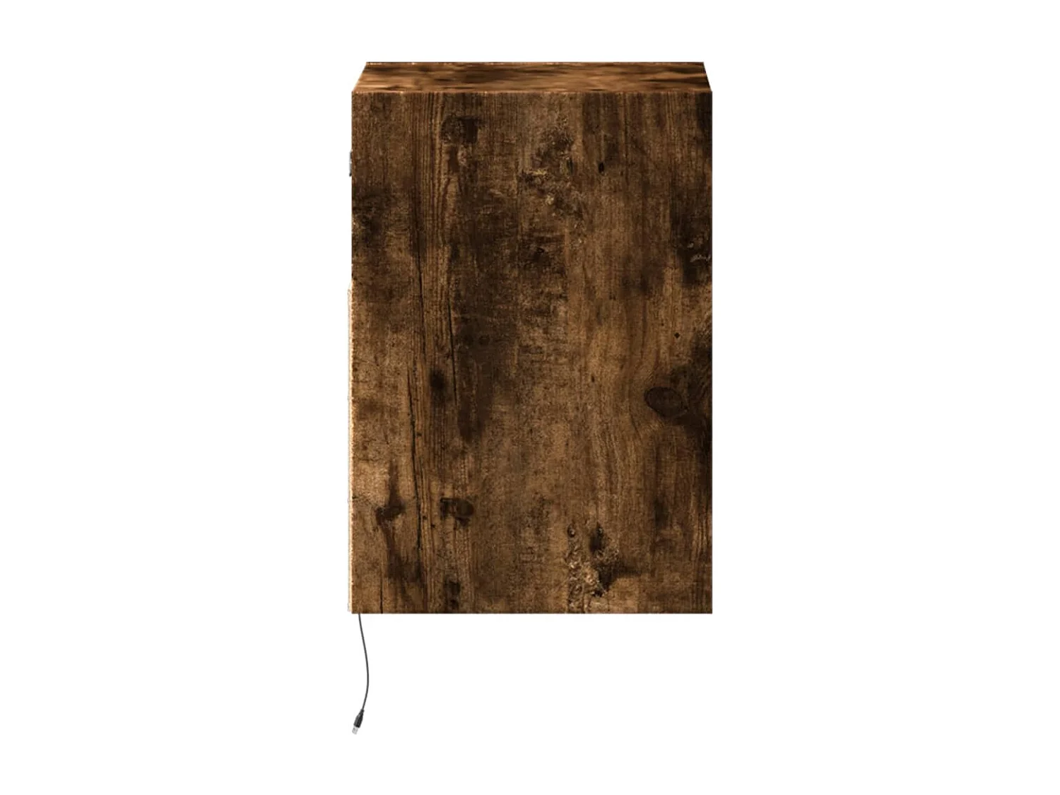 Wandmeubels met LED-verlichting 2 stuks gerookt eiken 41x31x45 cm