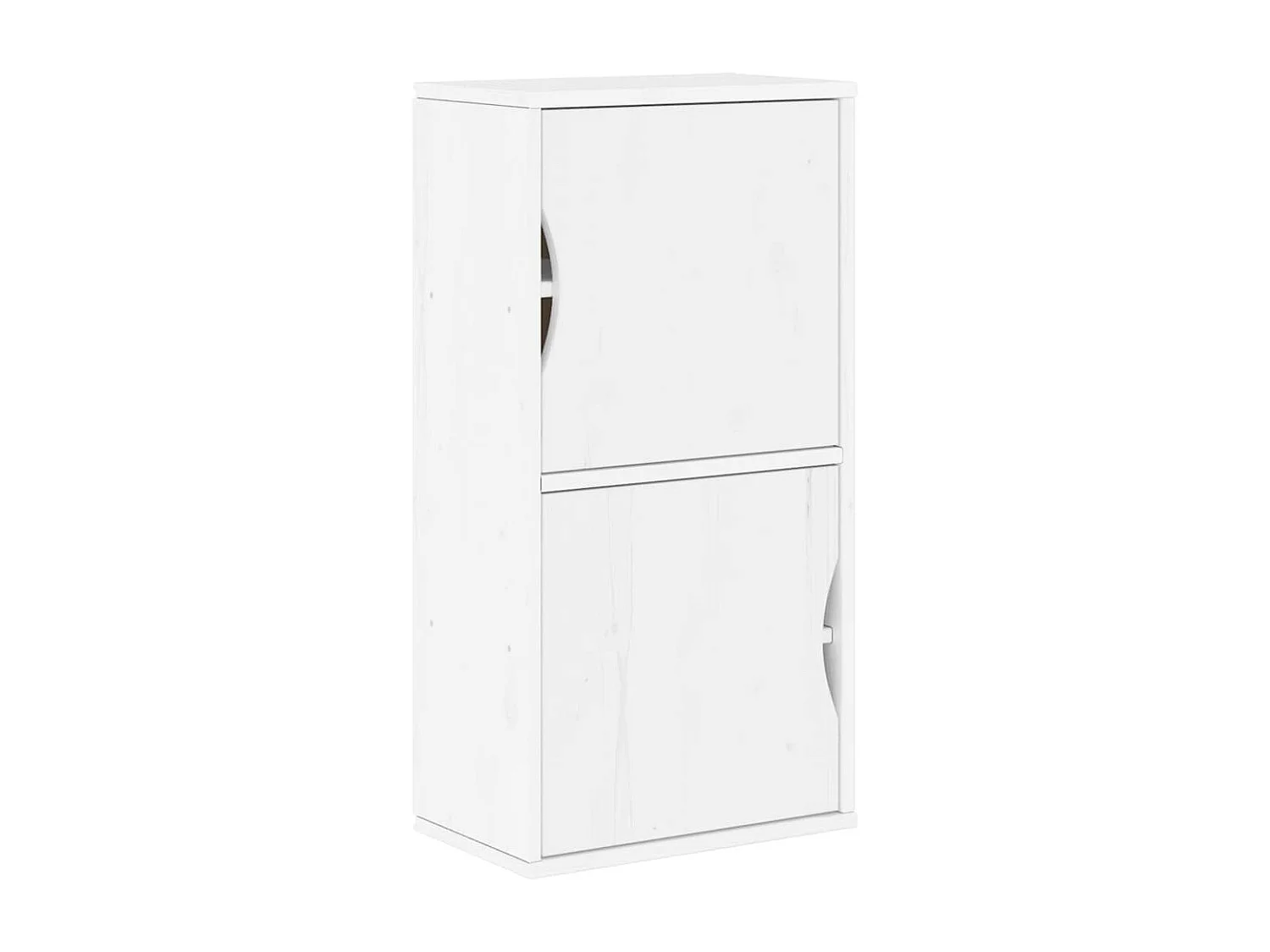 Meubles TV 5 pcs avec rangement ODDA blanc bois de pin massif