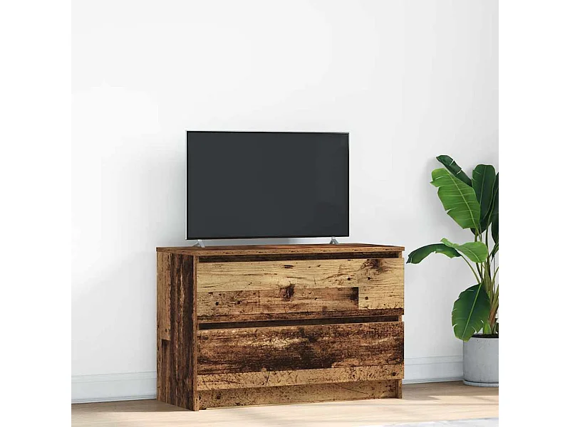 Mobile porta TV in legno vecchio 80x35x54 cm in legno ingegnerizzato