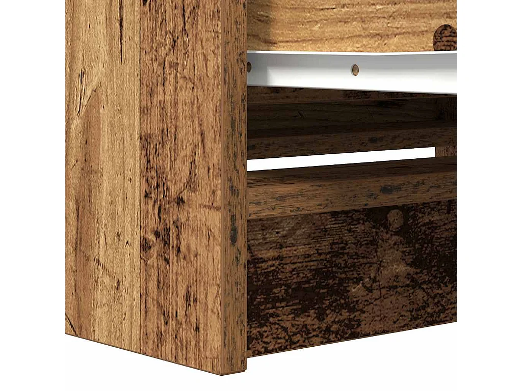 Meuble TV vieux bois 80x35x54 cm bois d'ingénierie