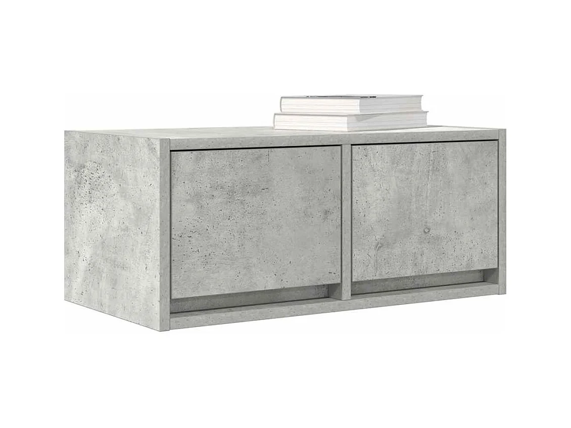 Meubles TV 2 pcs gris béton 60x31x25,5 cm bois d'ingénierie