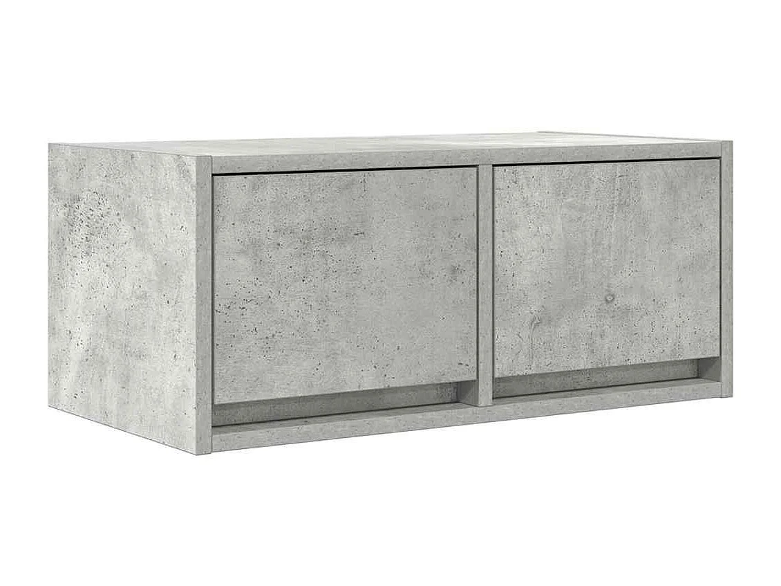 Meubles TV 2 pcs gris béton 60x31x25,5 cm bois d'ingénierie