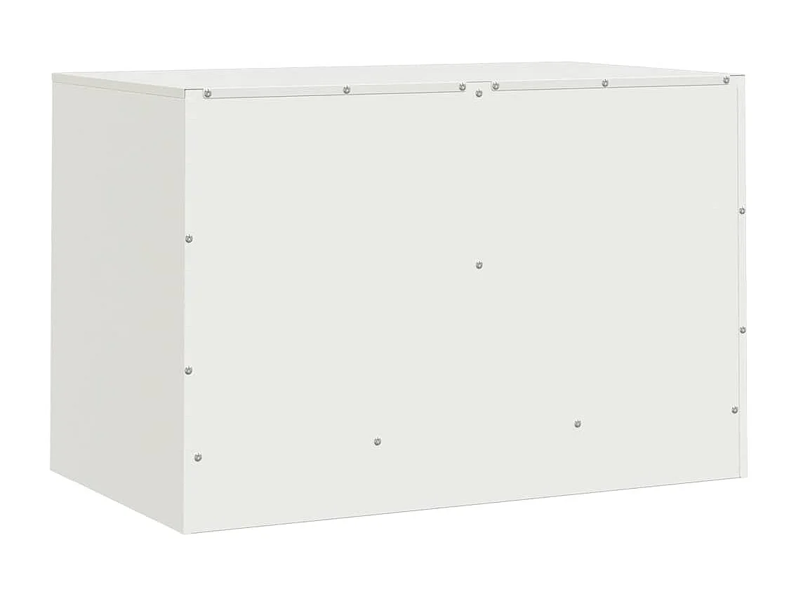 Meubles TV 2 pcs blanc 67x39x44 cm acier