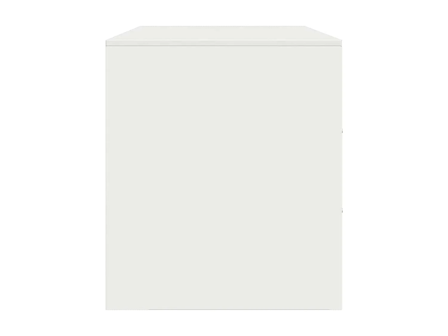 Meubles TV 2 pcs blanc 67x39x44 cm acier