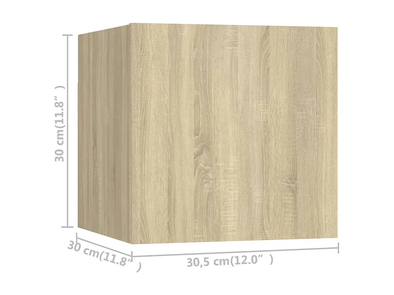 Set di mobili TV da 6 pezzi in legno ingegnerizzato Sonoma Oak