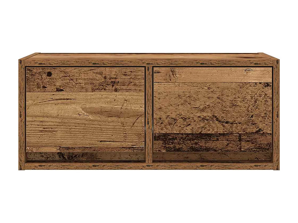 TV-kast 2 stuks oud hout 60x31x25,5 cm bewerkt hout
