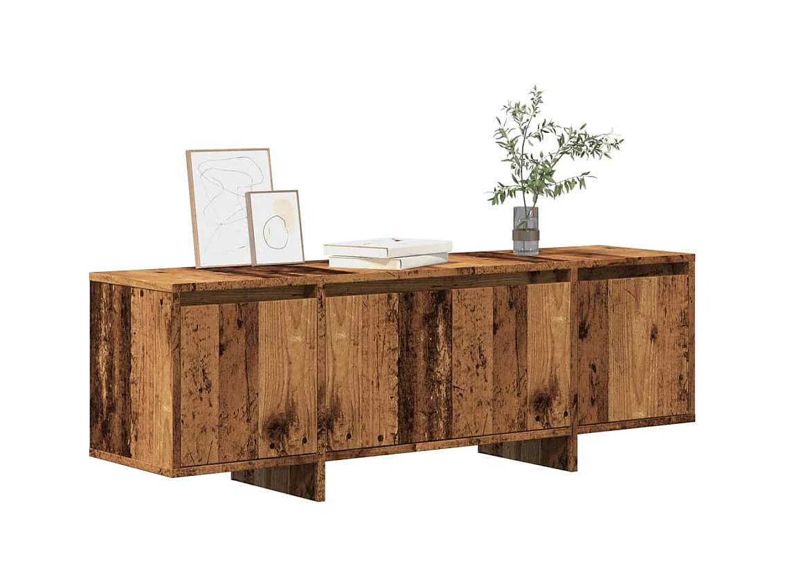 Meuble TV vieux bois 120x30x40,5 cm bois d'ingénierie