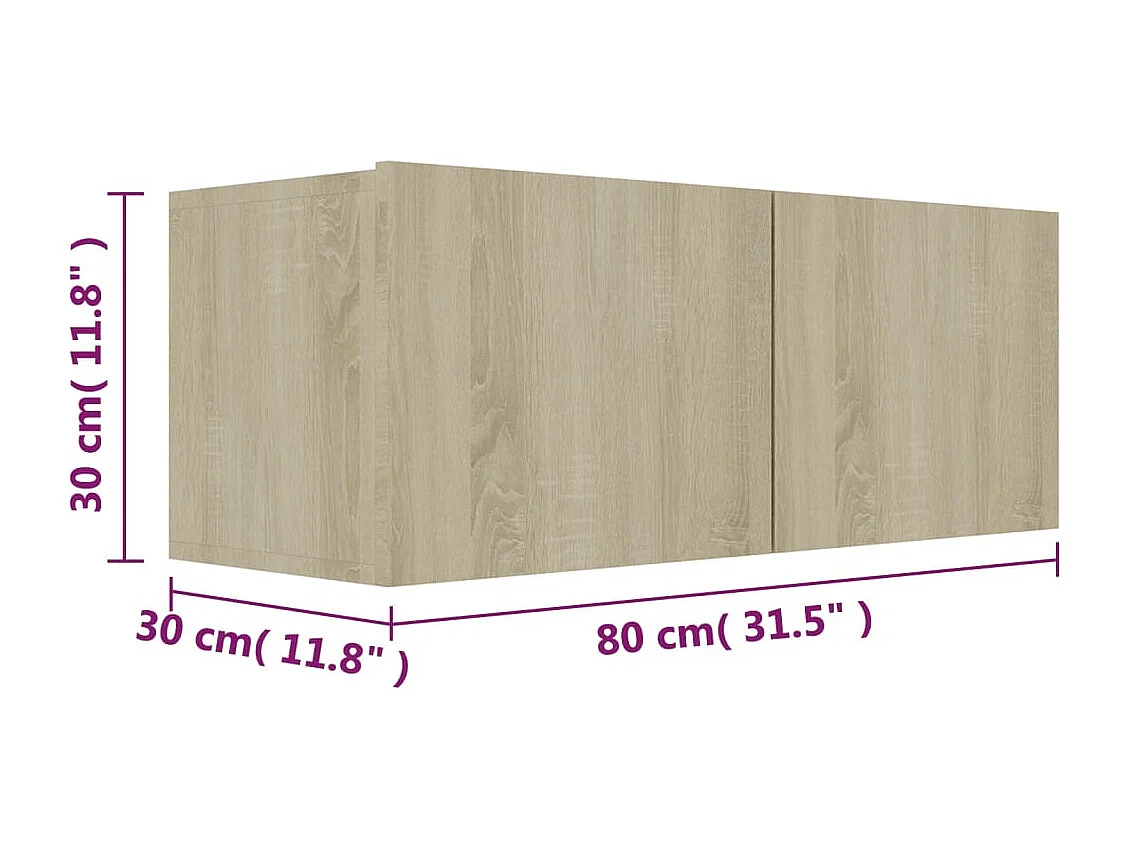 Ensemble de meubles TV 3 pcs Chêne sonoma Bois d'ingénierie