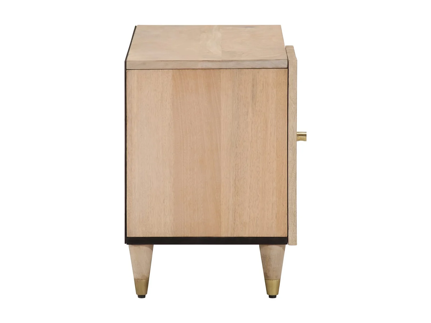 Meuble TV 80x31x46 cm bois massif de manguier