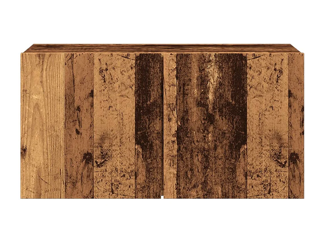 Mueble de TV de pared en madera vieja 80x30x41 cm