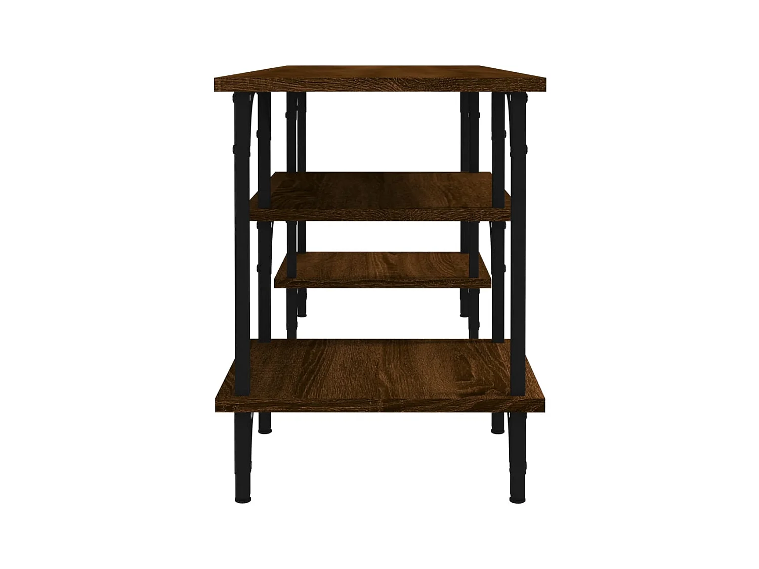 Meuble TV chêne marron 102x35x45,5 cm bois d'ingénierie