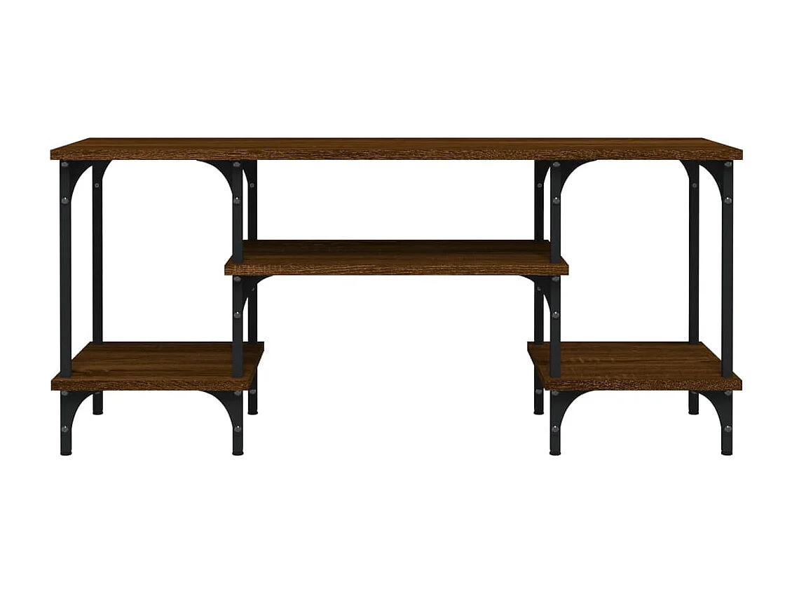 Meuble TV chêne marron 102x35x45,5 cm bois d'ingénierie