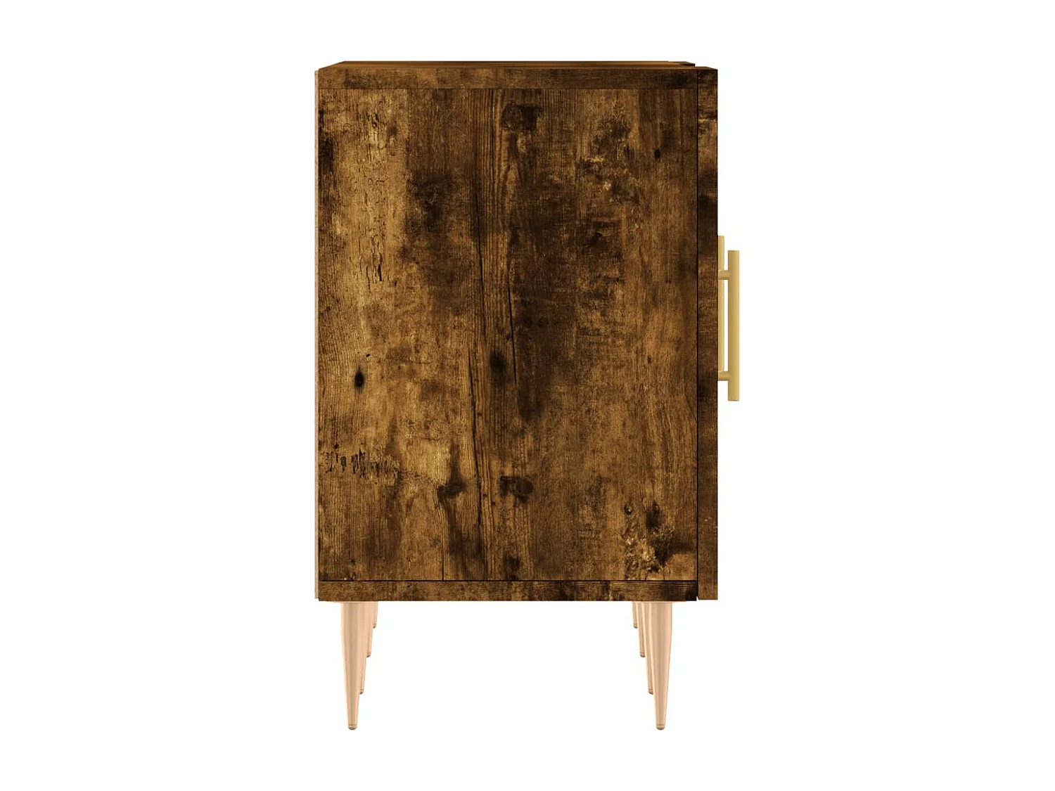 Meuble TV chêne fumé 150x30x50 cm bois d'ingénierie