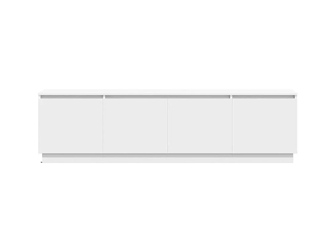 Meuble TV avec LED Blanc 180 x 38 x 49 cm Bois d'ingénierie