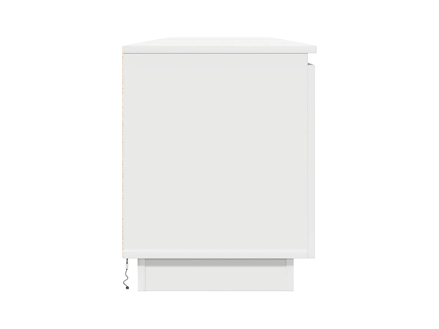 Meuble TV avec LED Blanc 180 x 38 x 49 cm Bois d'ingénierie