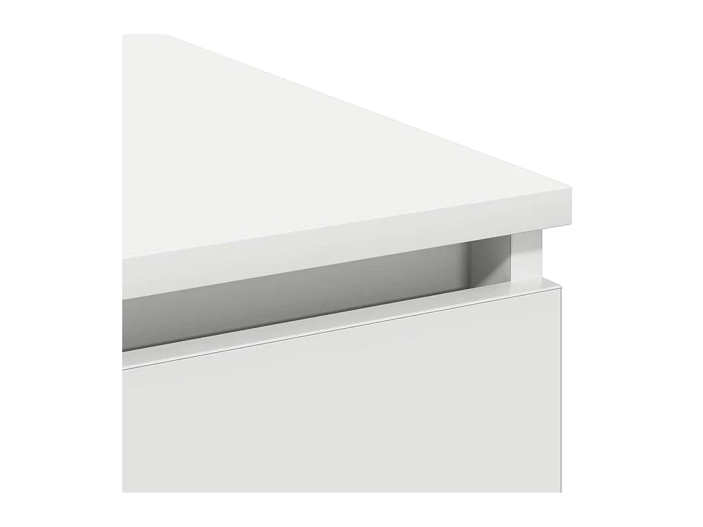 Meuble TV avec LED Blanc 180 x 38 x 49 cm Bois d'ingénierie