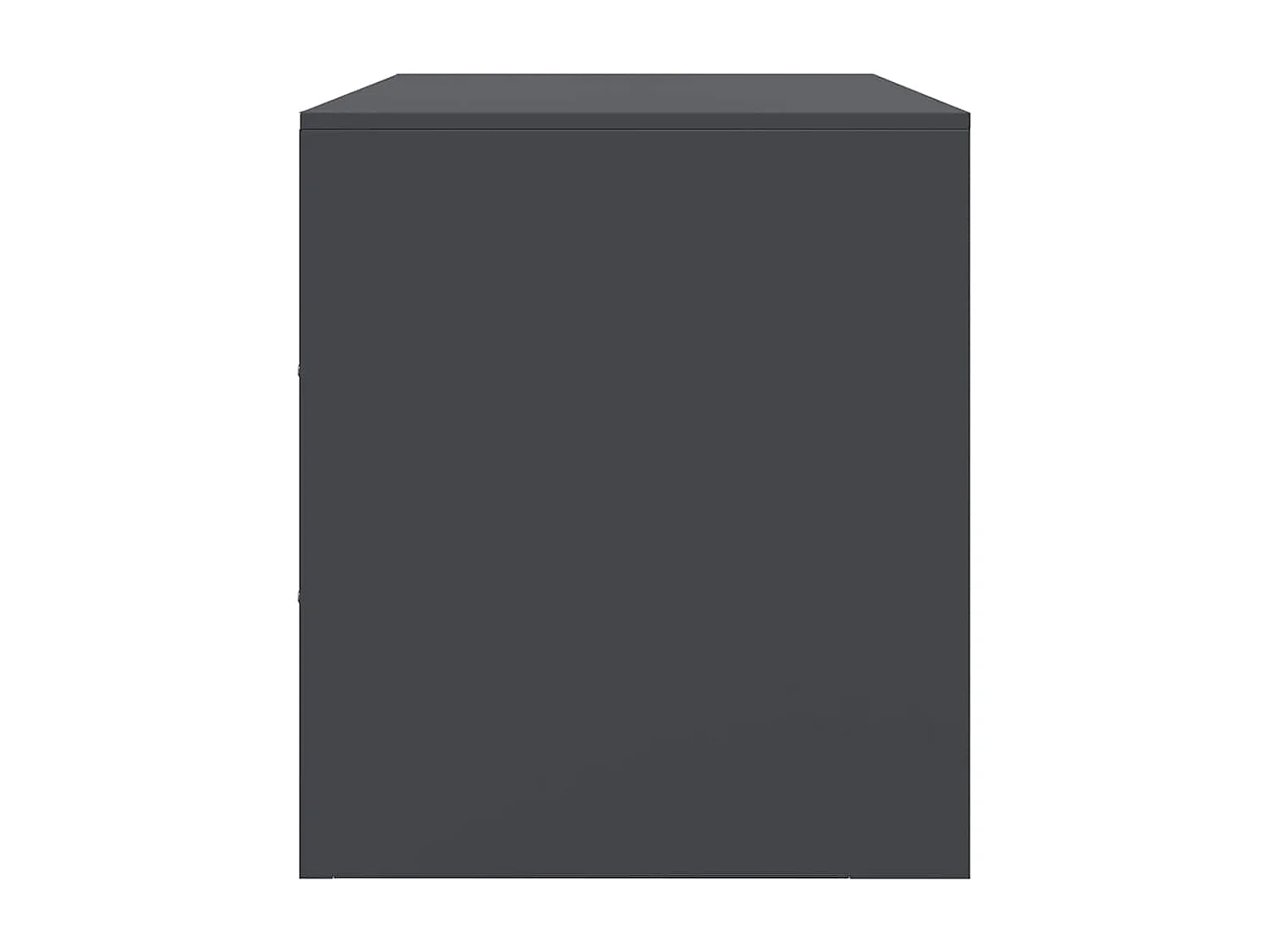 Meuble TV anthracite 67x39x44 cm acier