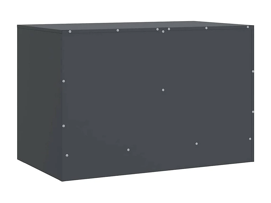 Meuble TV anthracite 67x39x44 cm acier