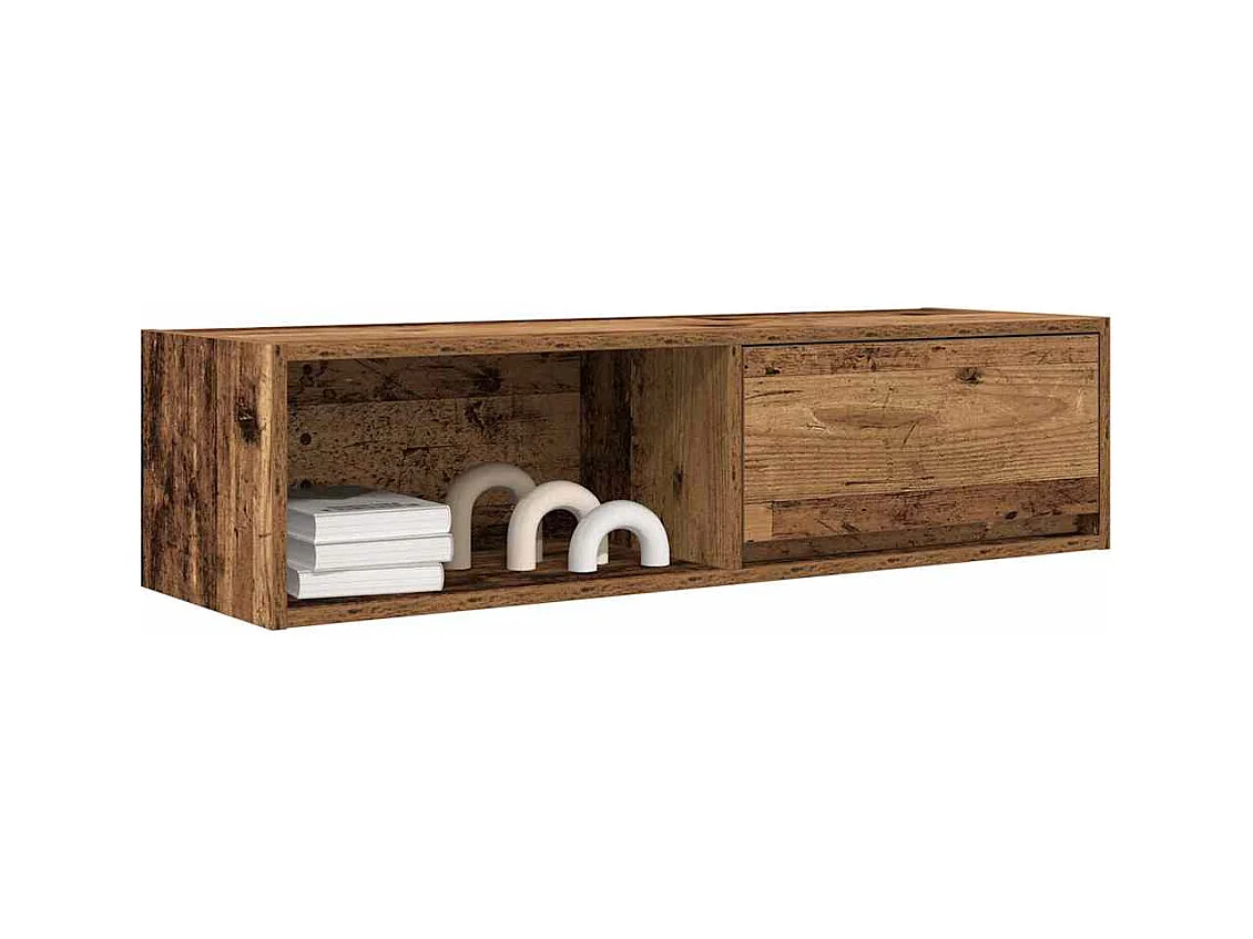 Meubles TV 2 pcs vieux bois 100x31x25,5 cm bois d'ingénierie