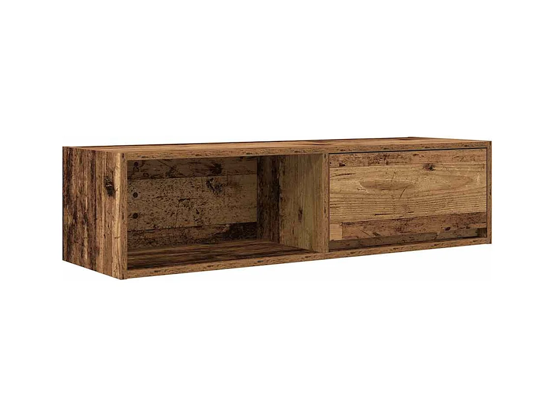 Meubles TV 2 pcs vieux bois 100x31x25,5 cm bois d'ingénierie