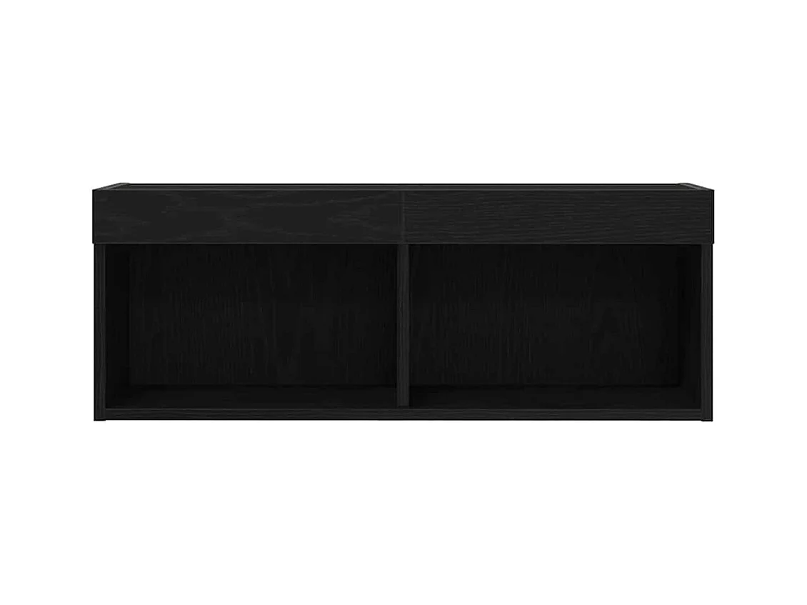 Meuble TV Chêne noir 80 x 30 x 30 cm Bois d'ingénierie