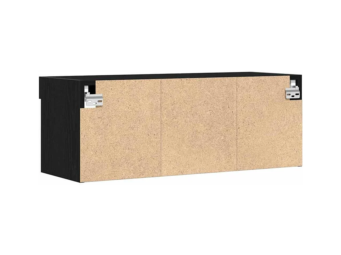 Meuble TV Chêne noir 80 x 30 x 30 cm Bois d'ingénierie