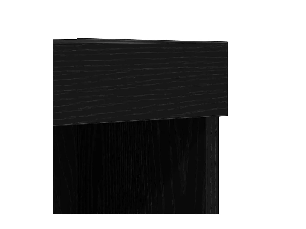 Meuble TV Chêne noir 80 x 30 x 30 cm Bois d'ingénierie