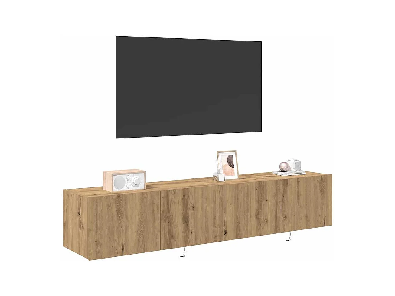 Mobile TV da parete Mobile TV da parete in rovere artigianale 80 x 35 x 31 cm